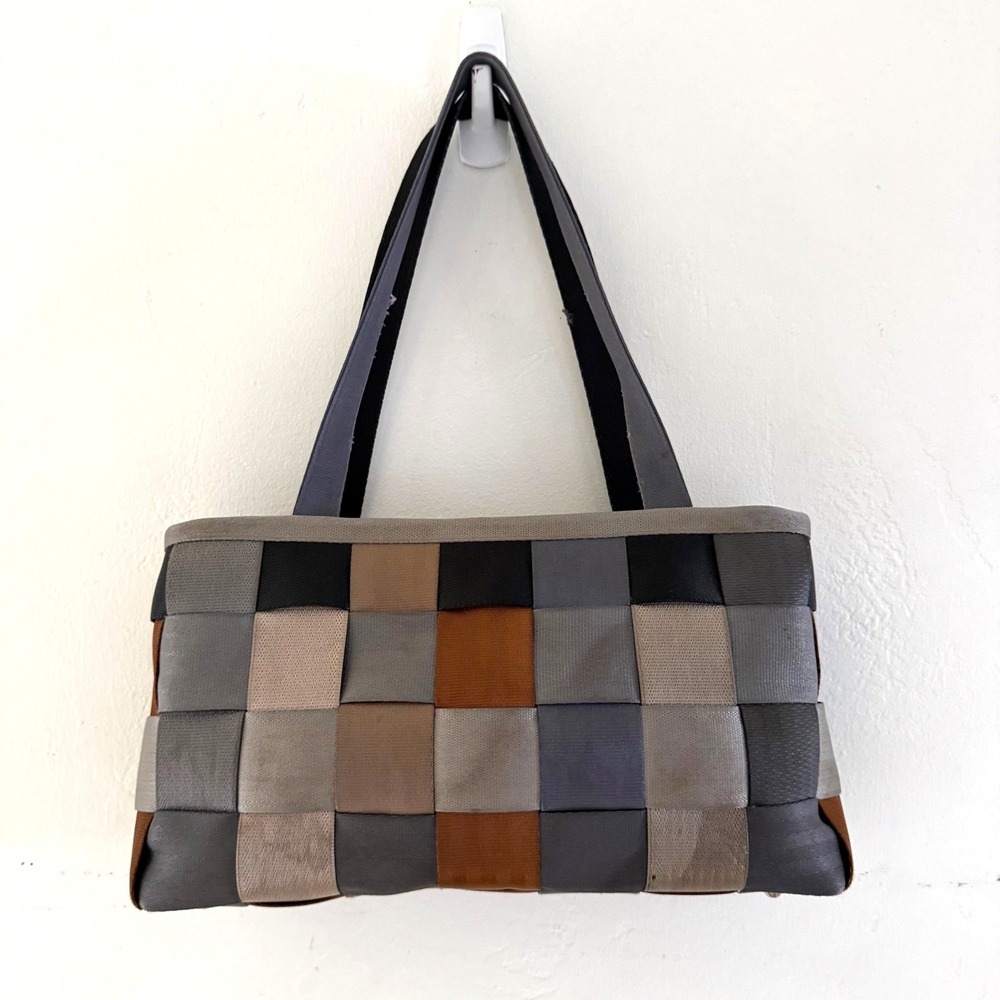 Harvey's Original Seatbelt Bag Shoulder‎ Purse Mixed Gray